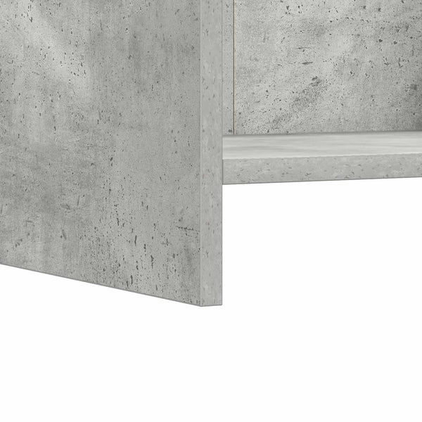 Yöpöydät 2 kpl Betoninharmaa 40 x 30 x 60 cm Tekninen puu