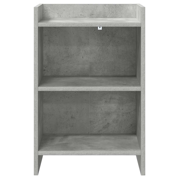 Yöpöydät 2 kpl Betoninharmaa 40 x 30 x 60 cm Tekninen puu