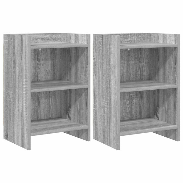 Yöpöydät 2 kpl Harmaa Sonoma 40 x 30 x 60 cm Tekninen puu