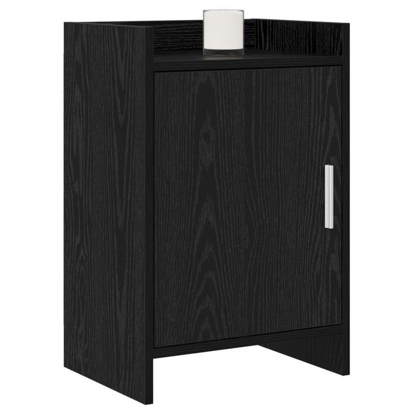 Yöpöydät 2 kpl Musta tammi 40 x 30 x 60 cm Tekninen puu