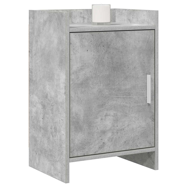 Yöpöydät 2 kpl Betoninharmaa 40 x 30 x 60 cm Tekninen puu