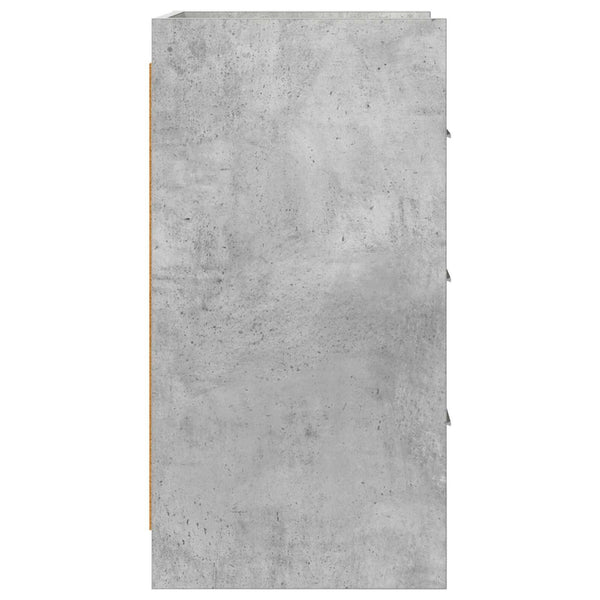 Yöpöydät Betoninharmaa 40 x 36 x 70 cm Tekninen puu