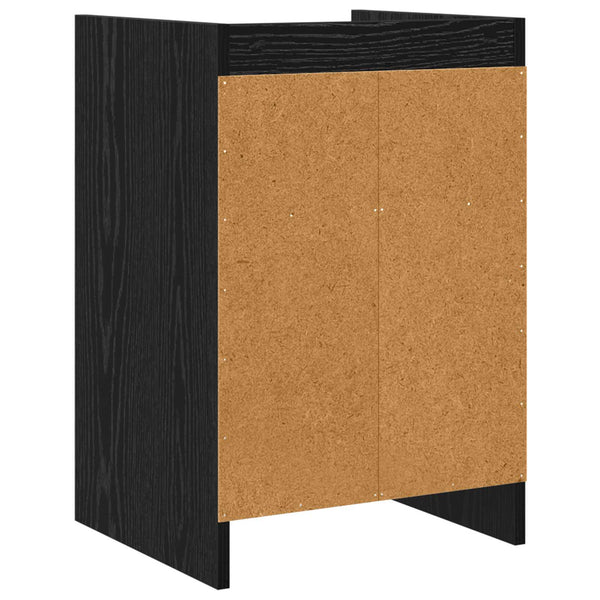 Yöpöydät 2 kpl Musta tammi 40 x 36 x 60 cm Tekninen puu