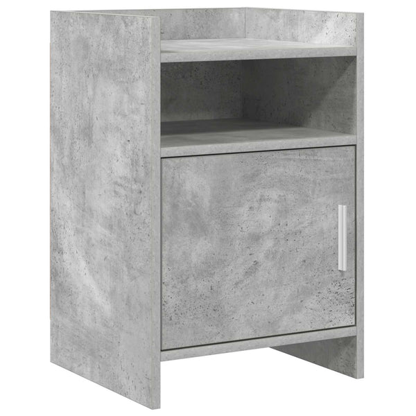 Yöpöydät Betoninharmaa 40 x 36 x 60 cm Tekninen puu