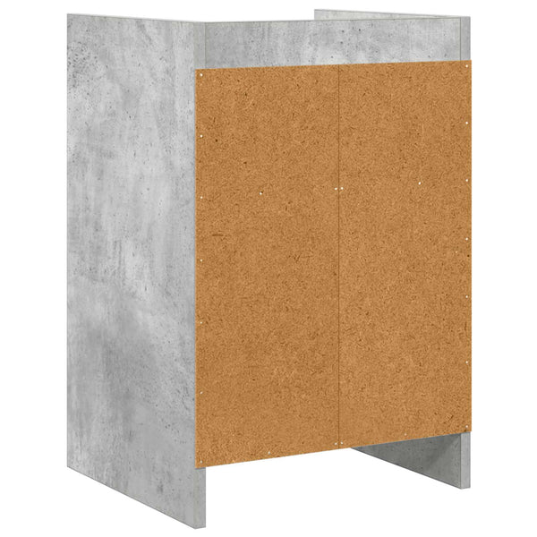 Yöpöydät Betoninharmaa 40 x 36 x 60 cm Tekninen puu