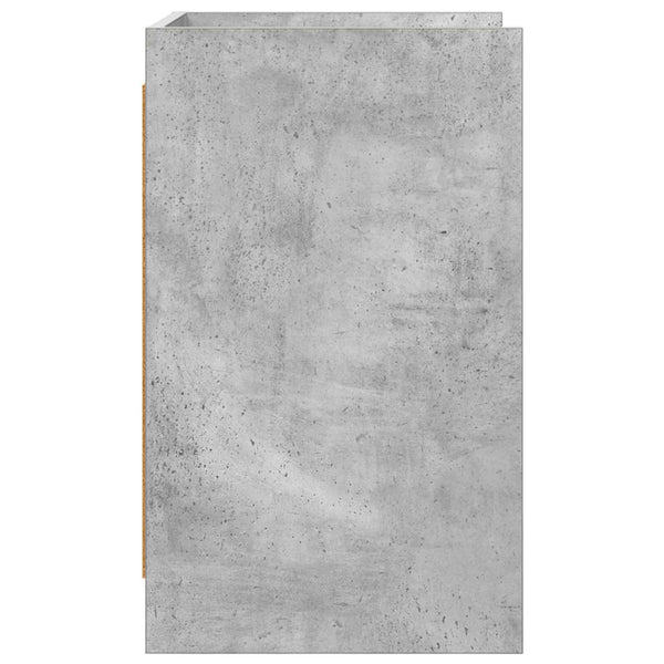 Yöpöydät Betoninharmaa 40 x 36 x 60 cm Tekninen puu