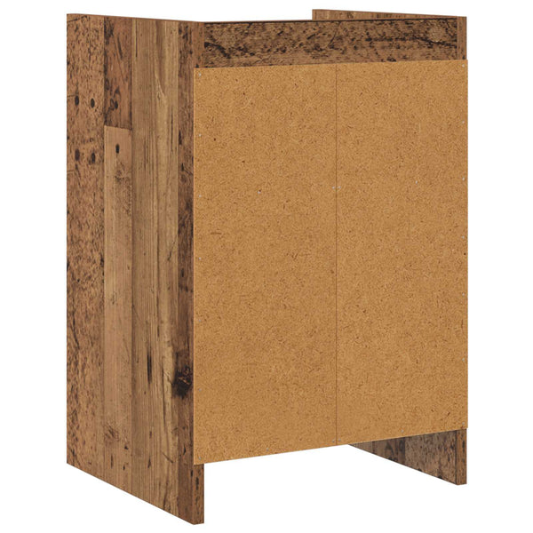 Yöpöydät 2 kpl Vanha puu 40 x 36 x 60 cm Tekninen puu