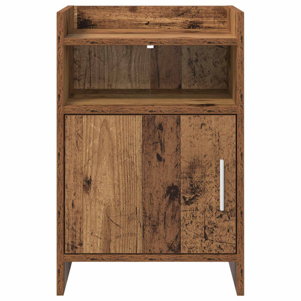 Yöpöydät 2 kpl Vanha puu 40 x 36 x 60 cm Tekninen puu