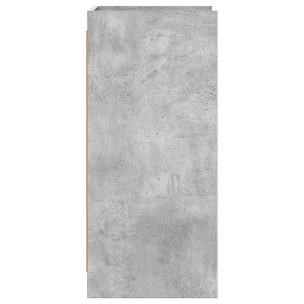 Sivupöytä Betoninharmaa 40 x 36 x 80 cm Tekninen puu