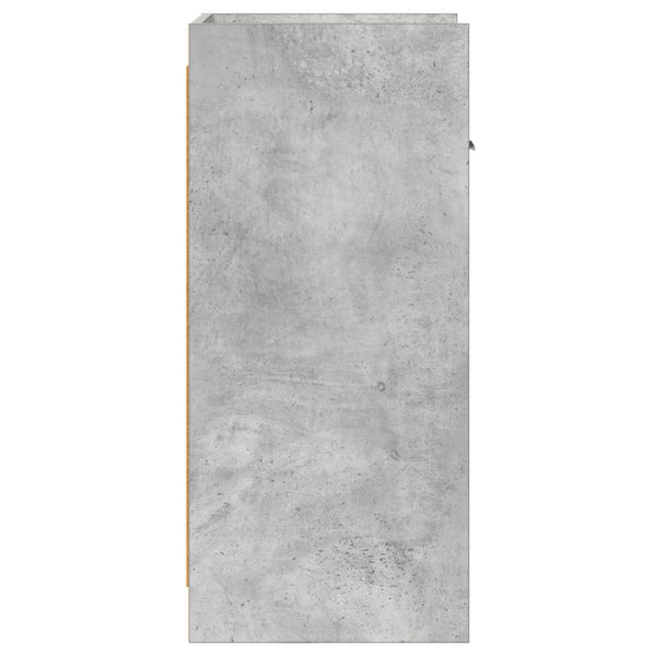 Sivupöytä Betoninharmaa 40 x 36 x 80 cm Tekninen puu