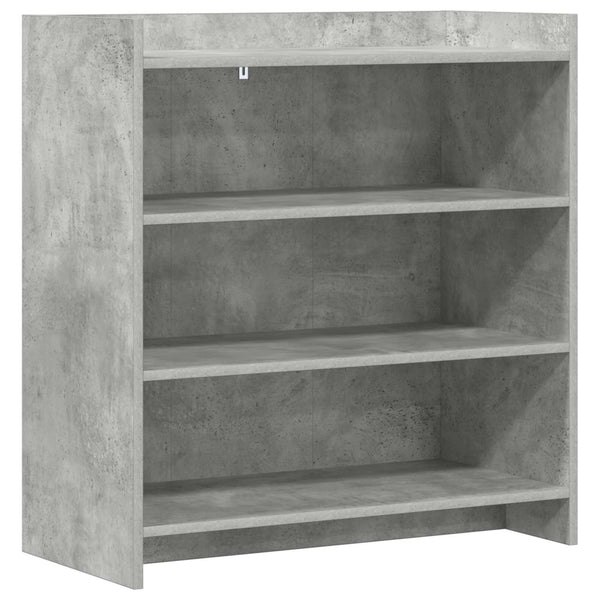 Sivupöytä Betoninharmaa 75 x 36 x 80 cm Tekninen puu