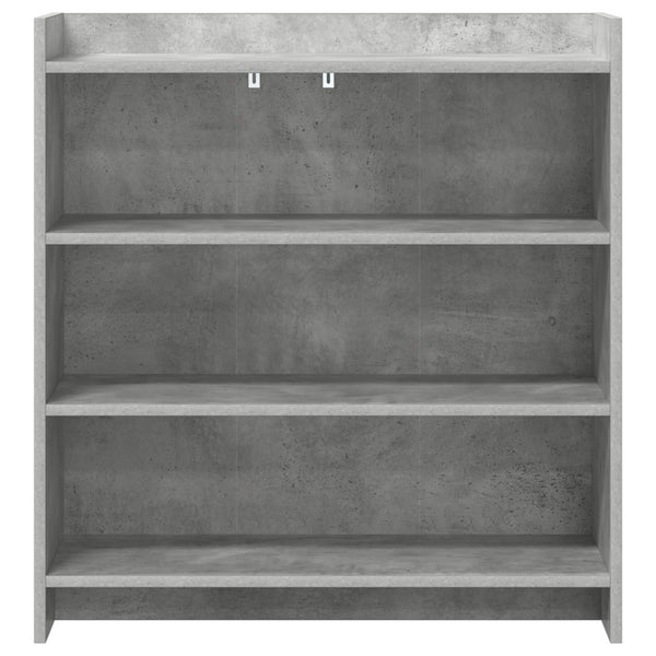 Sivupöytä Betoninharmaa 75 x 36 x 80 cm Tekninen puu