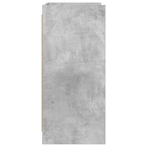 Sivupöytä Betoninharmaa 75 x 36 x 80 cm Tekninen puu