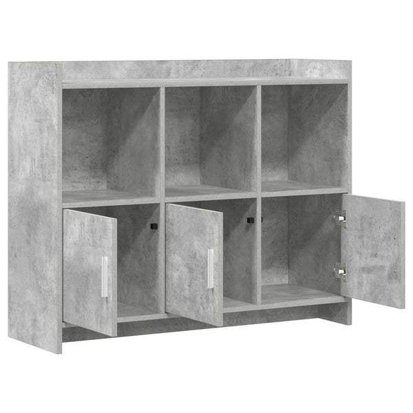 Sivupöytä Betoninharmaa 98,5 x 33 x 80 cm Tekninen puu