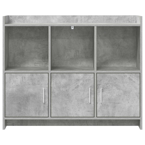 Sivupöytä Betoninharmaa 98,5 x 33 x 80 cm Tekninen puu