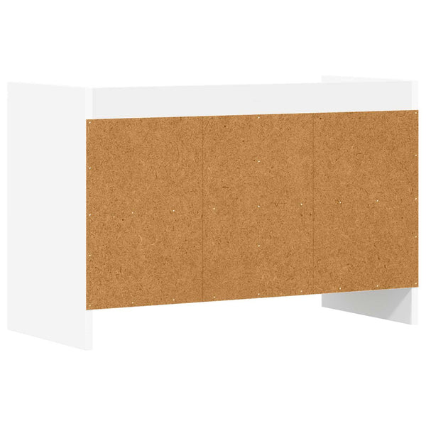 TV-kaappi 71,5 x 33 x 47 cm valkoinen Tekninen puu