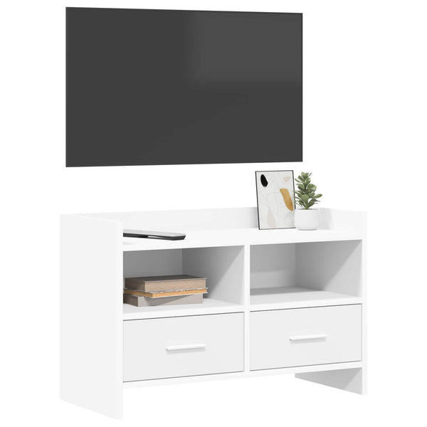 TV-kaappi 71,5 x 33 x 47 cm valkoinen Tekninen puu