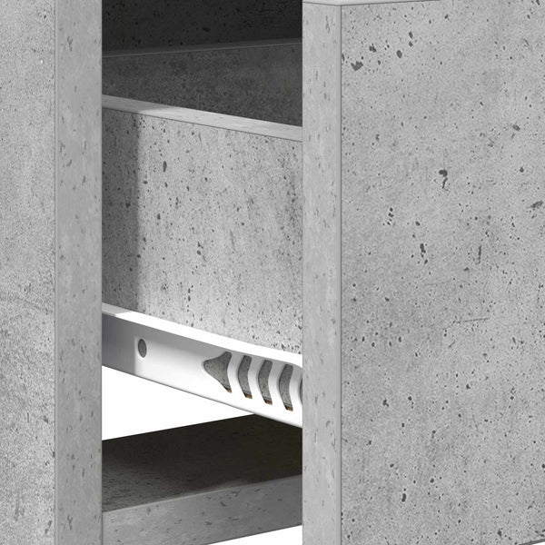 TV-kaappi 71,5 x 33 x 47 cm Betoninharmaa Tekninen puu