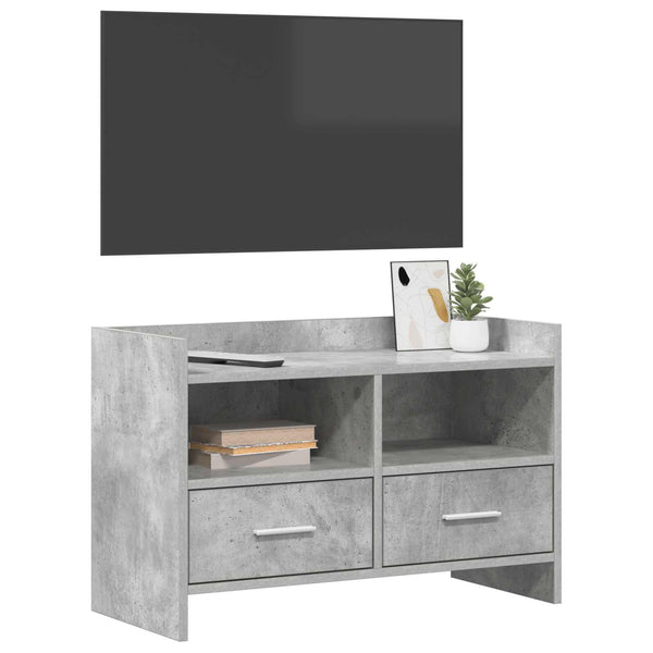 TV-kaappi 71,5 x 33 x 47 cm Betoninharmaa Tekninen puu