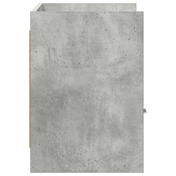 TV-kaappi 71,5 x 33 x 47 cm Betoninharmaa Tekninen puu