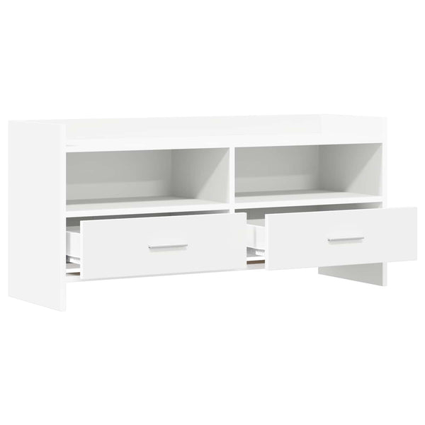 TV-kaappi 100 x 33 x 47 cm valkoinen Tekninen puu