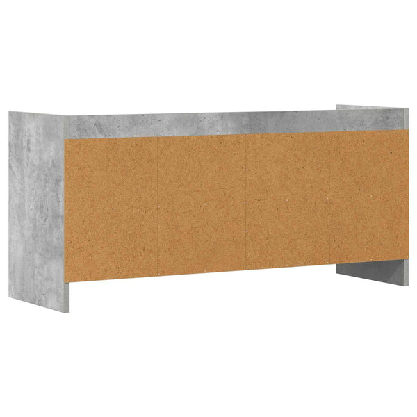 TV-kaappi 100 x 33 x 47 cm Betoninharmaa Tekninen puu