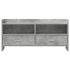 TV-kaappi 100 x 33 x 47 cm Betoninharmaa Tekninen puu