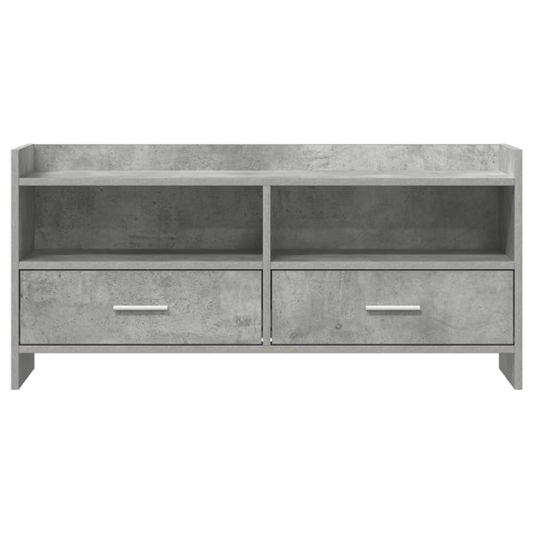 TV-kaappi 100 x 33 x 47 cm Betoninharmaa Tekninen puu