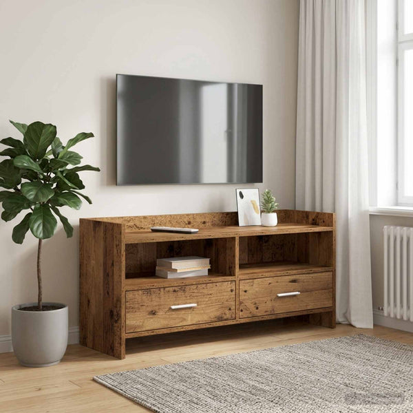 TV-kaappi 100 x 33 x 47 cm Vanha puu Tekninen puu