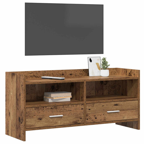 TV-kaappi 100 x 33 x 47 cm Vanha puu Tekninen puu