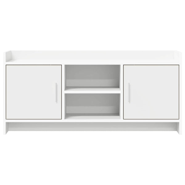 TV-kaappi 102 x 33 x 47 cm valkoinen Tekninen puu