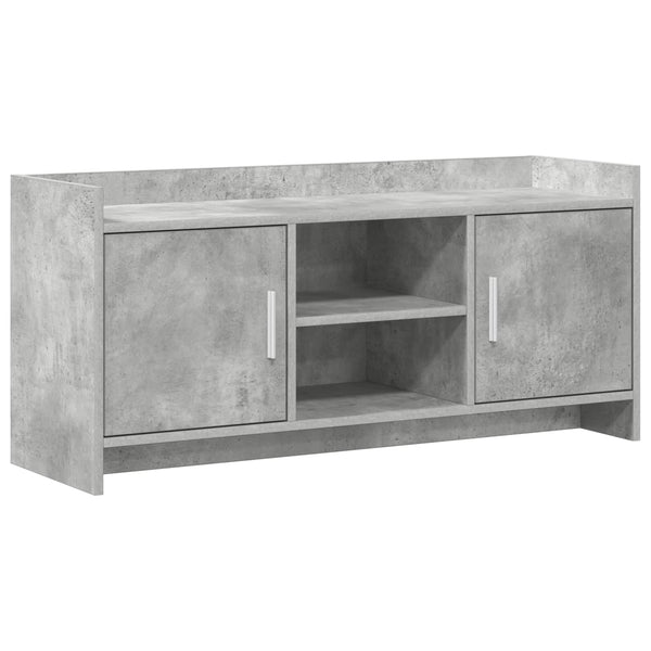 TV-kaappi 102 x 33 x 47 cm Betoninharmaa Tekninen puu