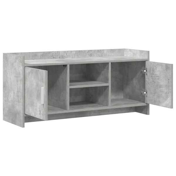 TV-kaappi 102 x 33 x 47 cm Betoninharmaa Tekninen puu