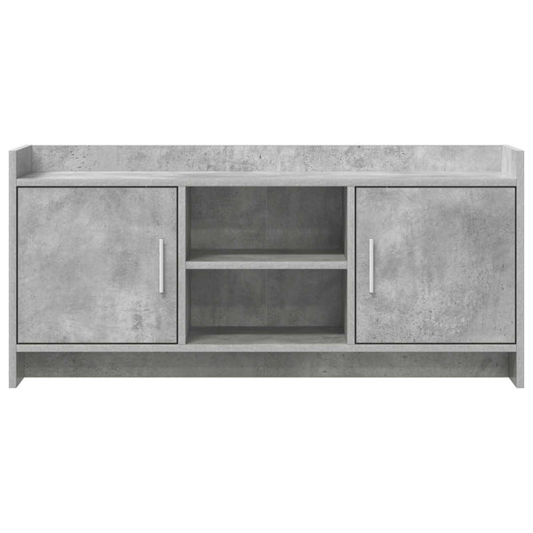 TV-kaappi 102 x 33 x 47 cm Betoninharmaa Tekninen puu