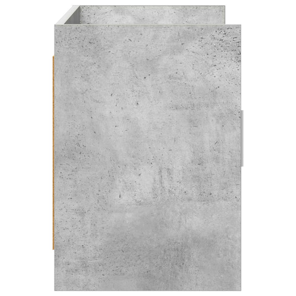 TV-kaappi 102 x 33 x 47 cm Betoninharmaa Tekninen puu