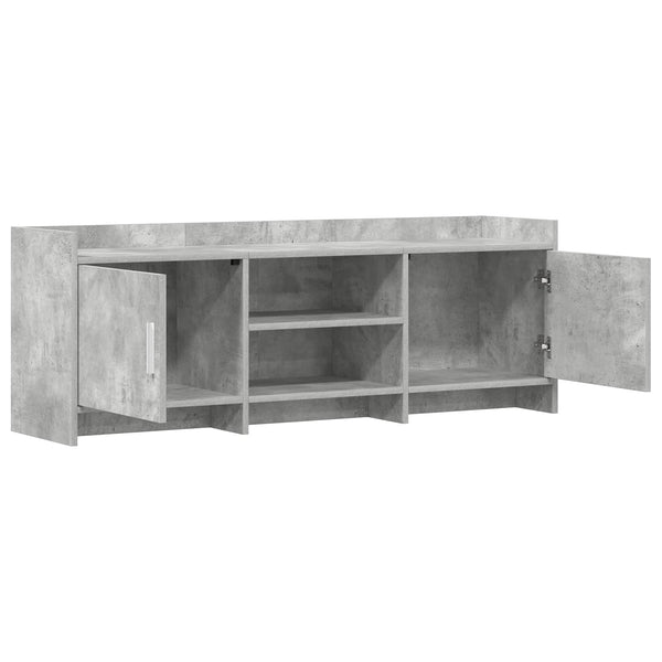 TV-kaappi 130 x 33 x 47 cm Betoninharmaa Tekninen puu