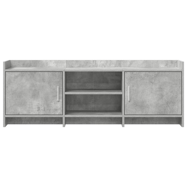 TV-kaappi 130 x 33 x 47 cm Betoninharmaa Tekninen puu