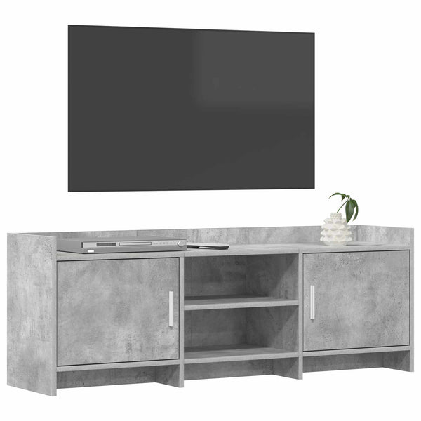 TV-kaappi 130 x 33 x 47 cm Betoninharmaa Tekninen puu