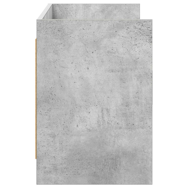 TV-kaappi 130 x 33 x 47 cm Betoninharmaa Tekninen puu