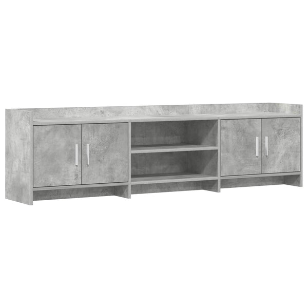 TV-kaappi 168 x 33 x 47 cm Betoninharmaa Tekninen puu