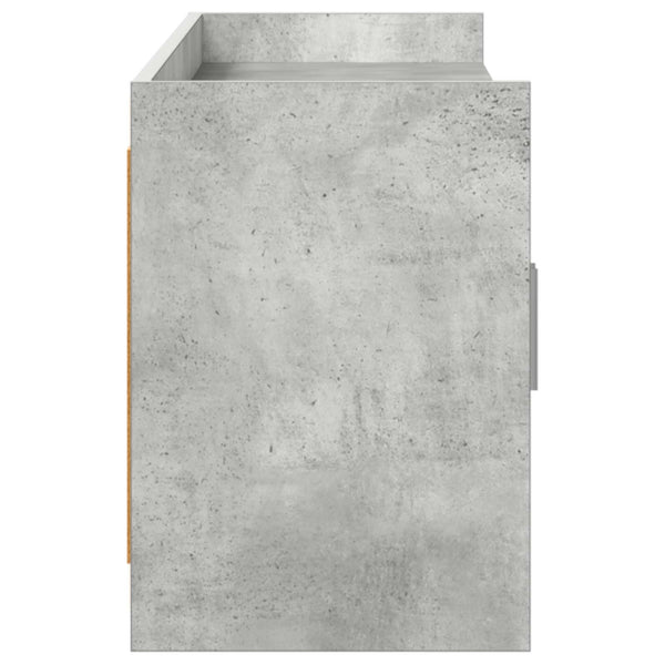TV-kaappi 168 x 33 x 47 cm Betoninharmaa Tekninen puu