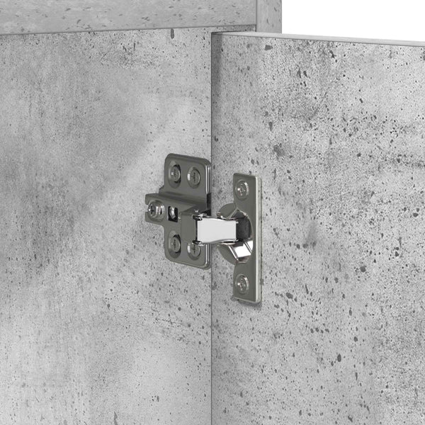 TV-kaappi 102 x 33 x 47 cm Betoninharmaa Tekninen puu