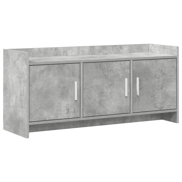 TV-kaappi 102 x 33 x 47 cm Betoninharmaa Tekninen puu