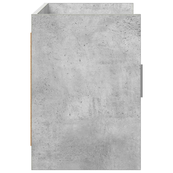 TV-kaappi 102 x 33 x 47 cm Betoninharmaa Tekninen puu