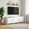 TV-kaappi 130 x 33 x 47 cm valkoinen Tekninen puu