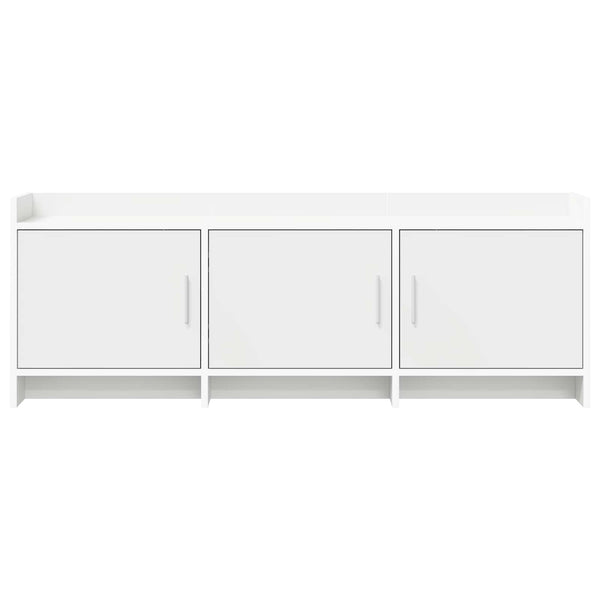 TV-kaappi 130 x 33 x 47 cm valkoinen Tekninen puu