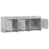 TV-kaappi 130 x 33 x 47 cm Betoninharmaa Tekninen puu