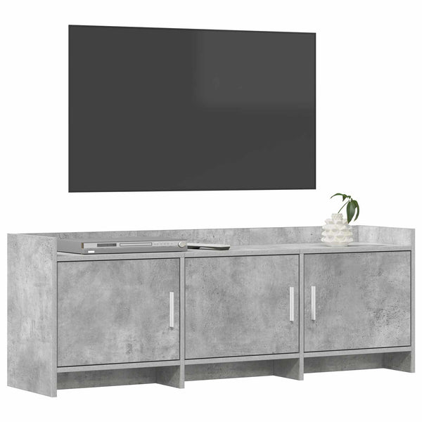 TV-kaappi 130 x 33 x 47 cm Betoninharmaa Tekninen puu