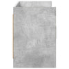 TV-kaappi 130 x 33 x 47 cm Betoninharmaa Tekninen puu