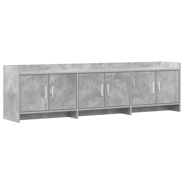 TV-kaappi 168 x 33 x 47 cm Betoninharmaa Tekninen puu